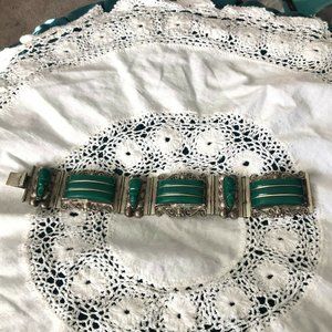 Vintage Signed Mexico 925 Sterling Carved Face